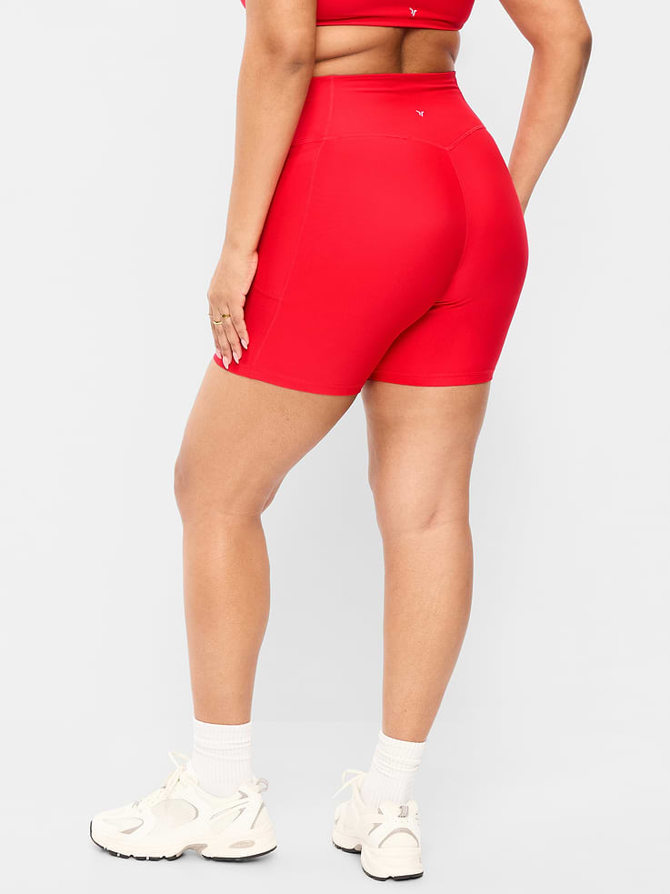Image number 5 showing, Extra-High Waisted PowerSoft Boundless Pocket Biker Shorts-- 6-inch inseam - No Front Seam