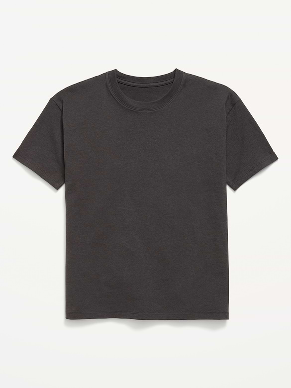 T-shirt long surdimensionné à manches courtes à imprimé pour fille