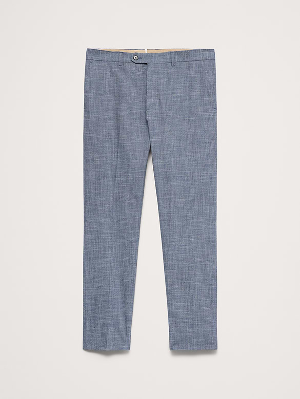 Pantalon habillé infroissable à coupe étroite