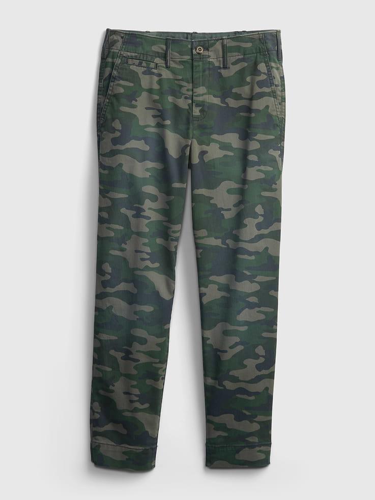 Image number 1 showing, Mid Rise Stretch Straight Khaki Pants with Washwell™