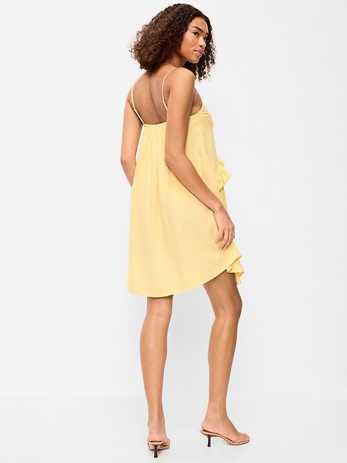 superdown nava asymmetrical mini dress Ruffle-Trim Coperni dress Asymmetric Long short formal dresses Color:ROYAL