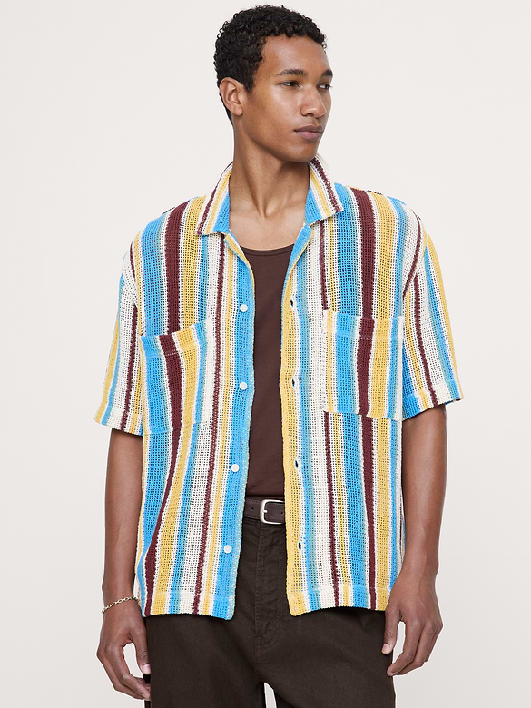 Cotton Mesh Resort Shirt