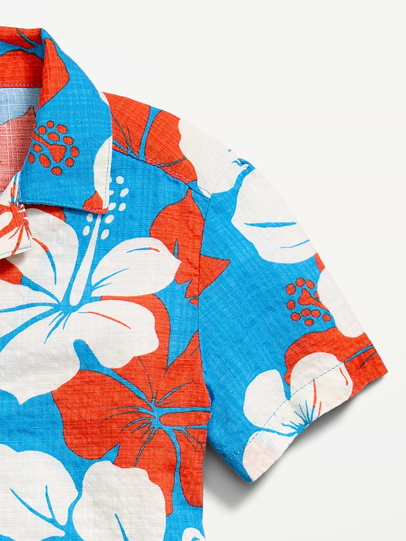 Ensemble avec short et chemise à manches courtes à imprimé pour tout-petit