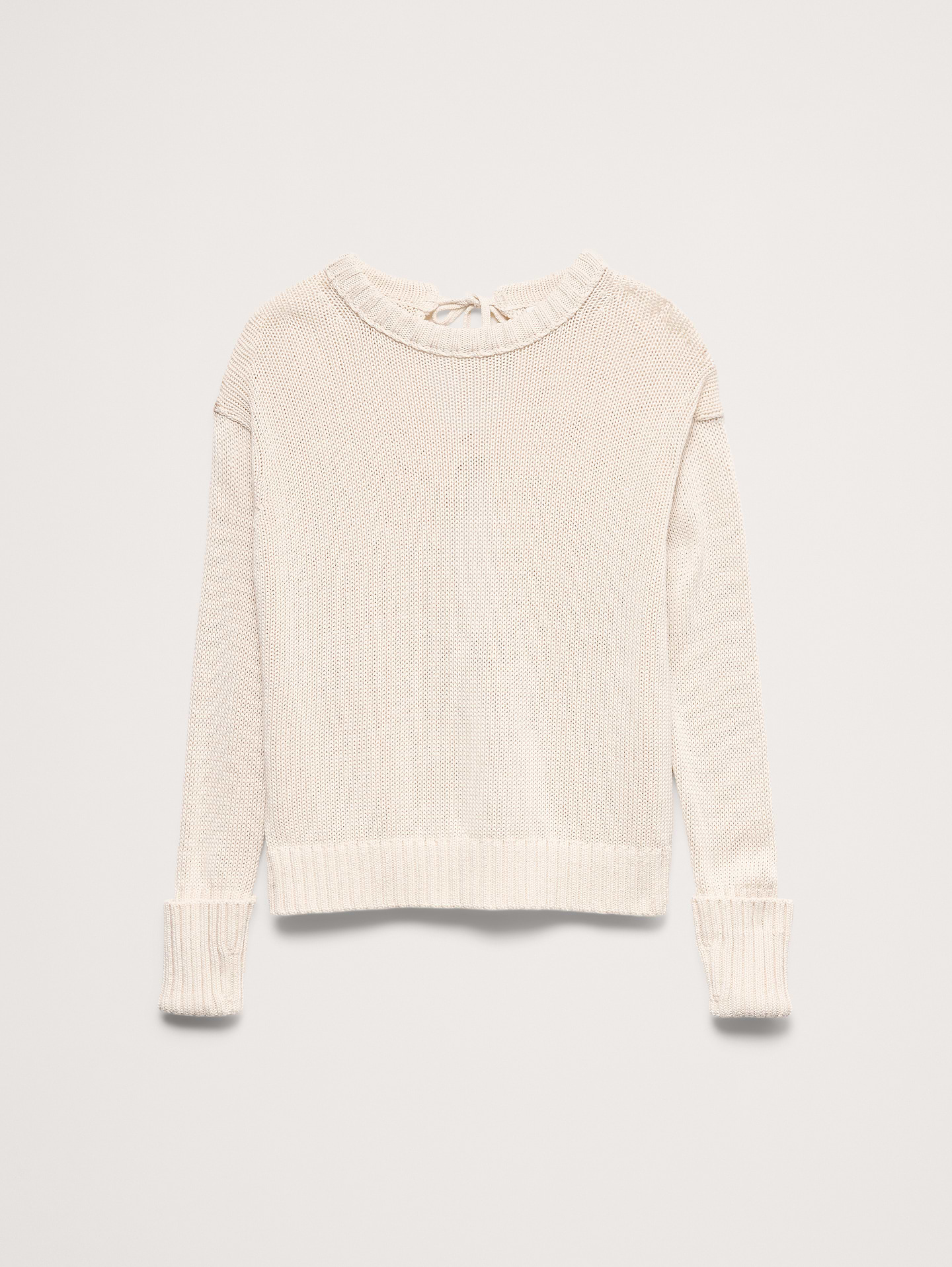Image number 2 showing, Cotton Tie-Back Sweater