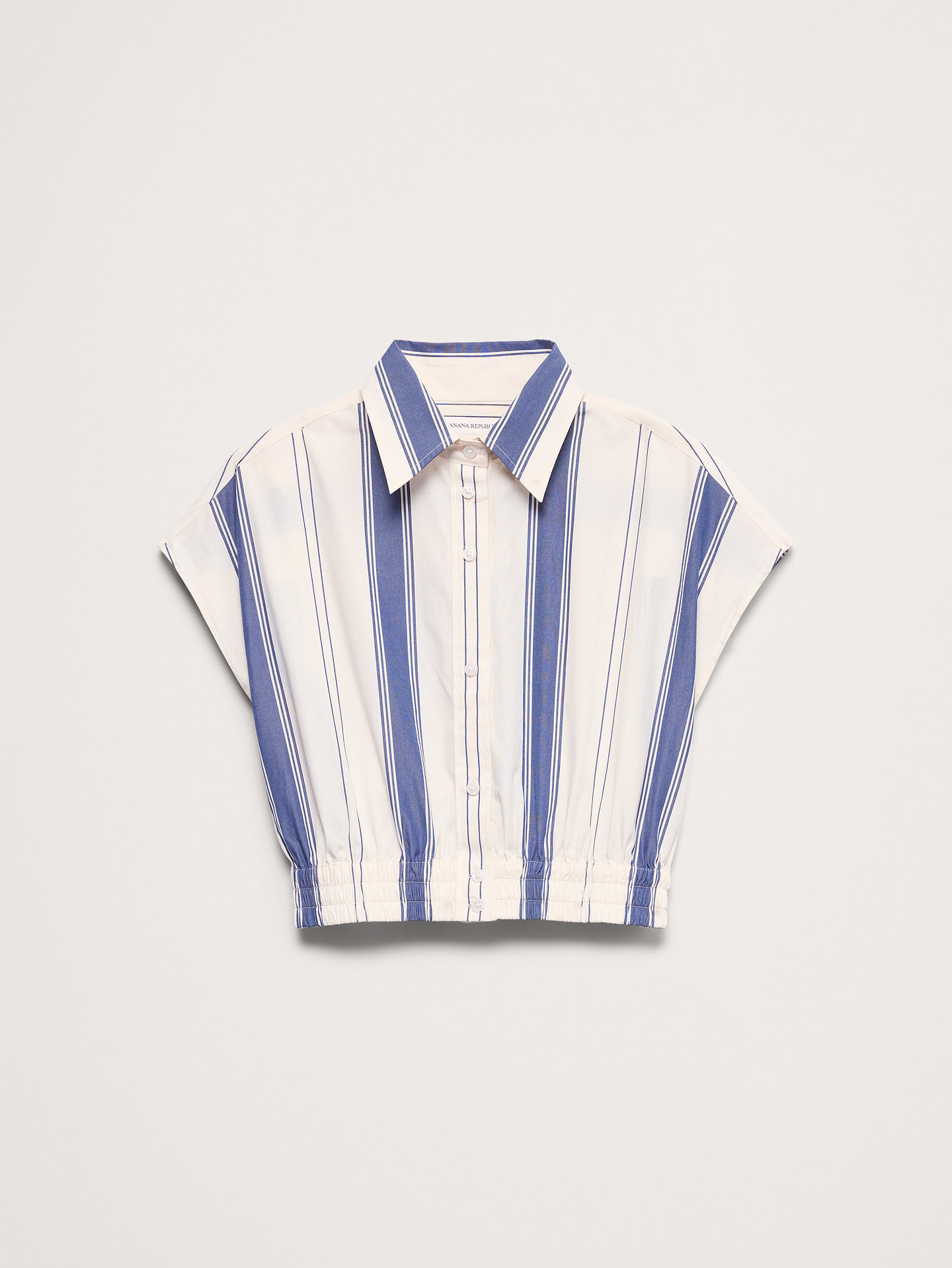 Image number 7 showing, Cotton Poplin Super-Cropped Shirt