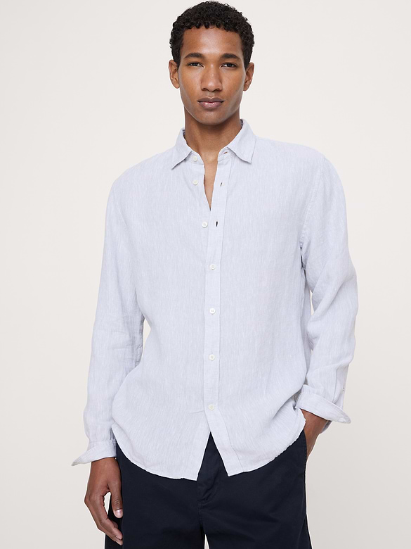 Chemise ajustée en lin