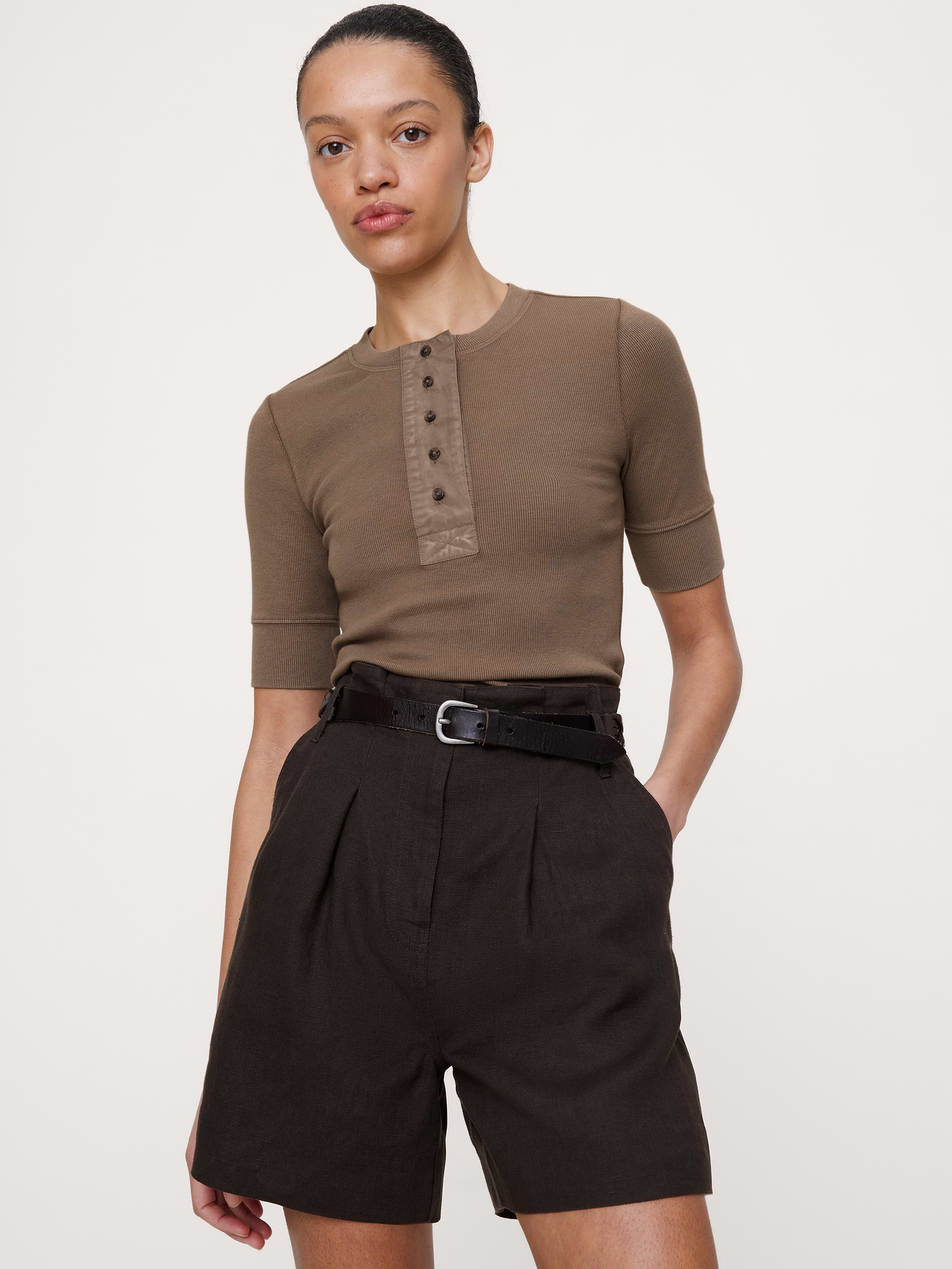 Image number 1 showing, Ribbed Henley