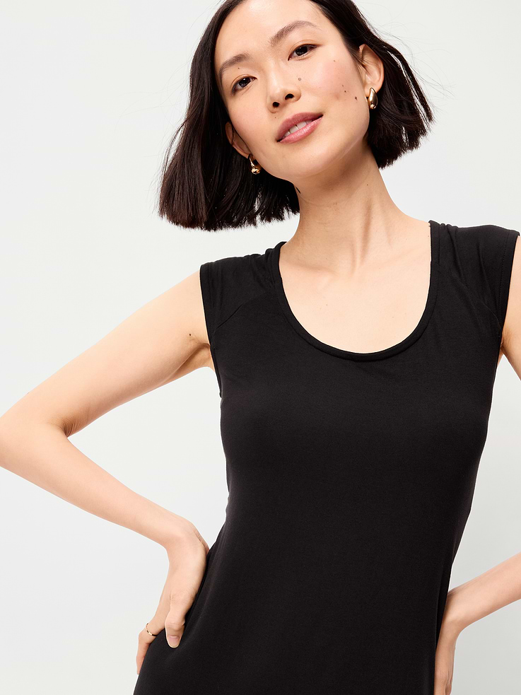 Image number 5 showing, Short-Sleeve Scoop-Neck Mini Dress