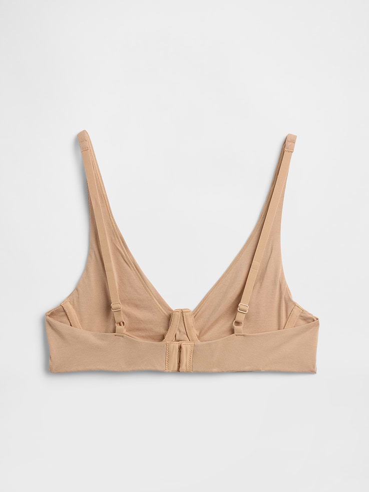 Image number 6 showing, Organic Stretch Cotton Unlined Bra