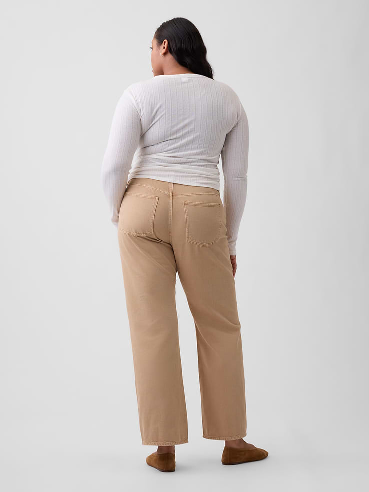Image number 6 showing, Low Slung Relaxed Straight Jeans