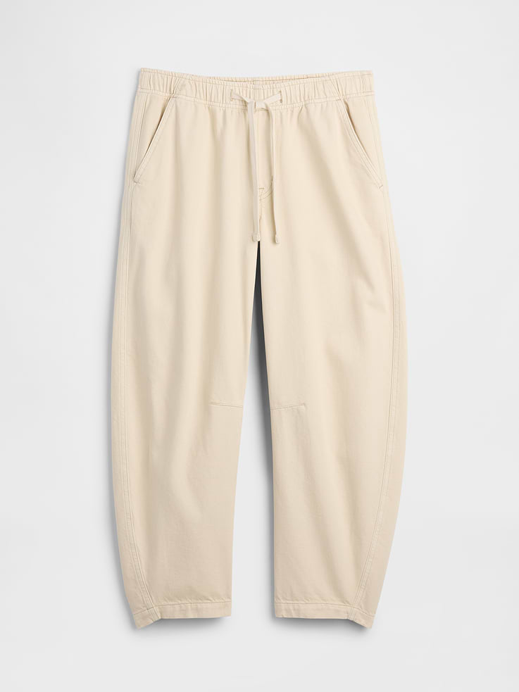 Image number 7 showing, Mid Rise Pull-On Barrel Jeans