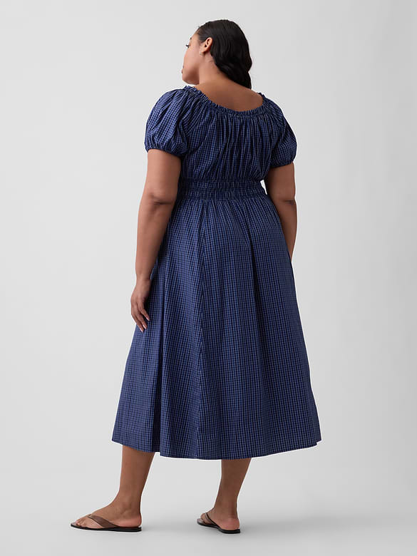 Puff Sleeve Maxi Dress