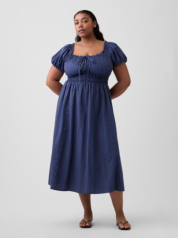 Puff Sleeve Maxi Dress