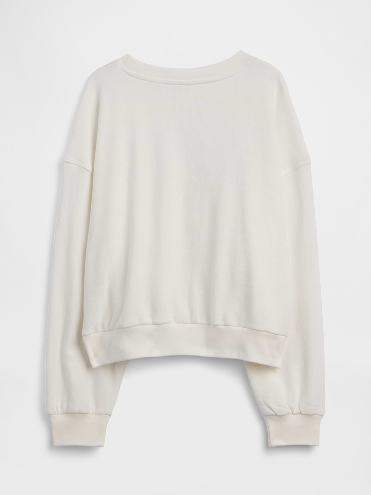 Image number 2 showing, Kids Oversized Wedge French Terry Sweatshirt