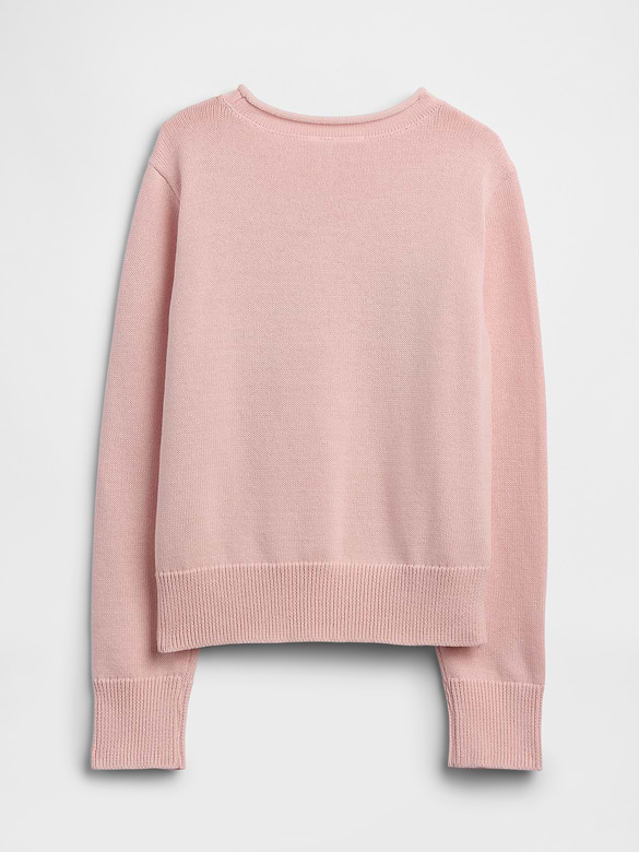 Kids Relaxed Rollneck Intarsia Sweater