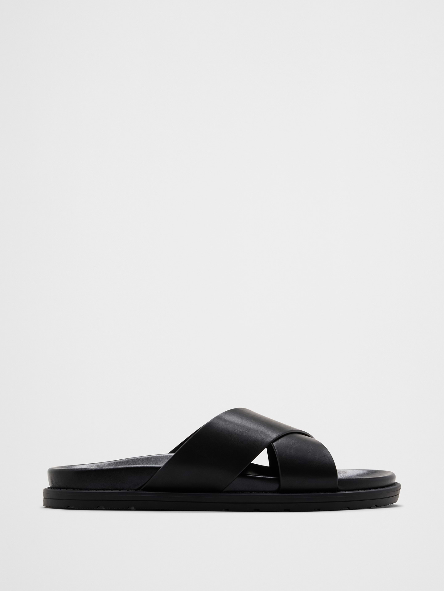Image number 1 showing, Vegan Leather Crossover Sandals