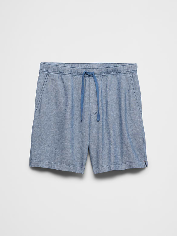 Standard-Fit 7" Linen-Blend Deck Short
