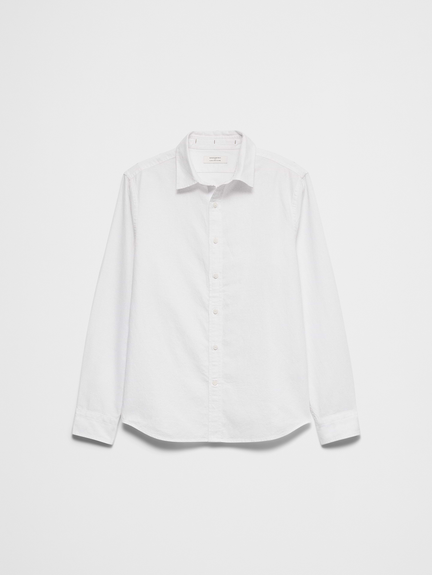 Image number 7 showing, Slim-Fit Linen-Blend Shirt