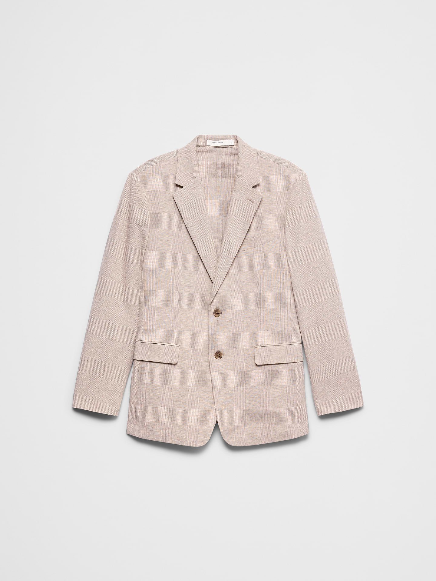 Image number 4 showing, Linen-Blend Glen Plaid Suit Jacket