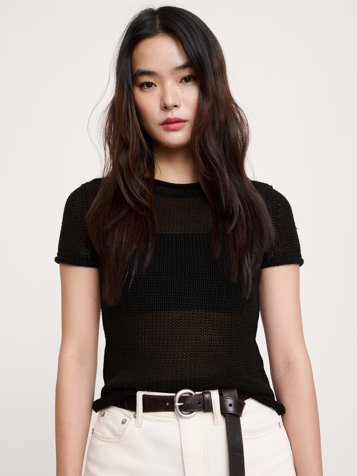 Image number 1 showing, Heirloom Linen Sweater Tee