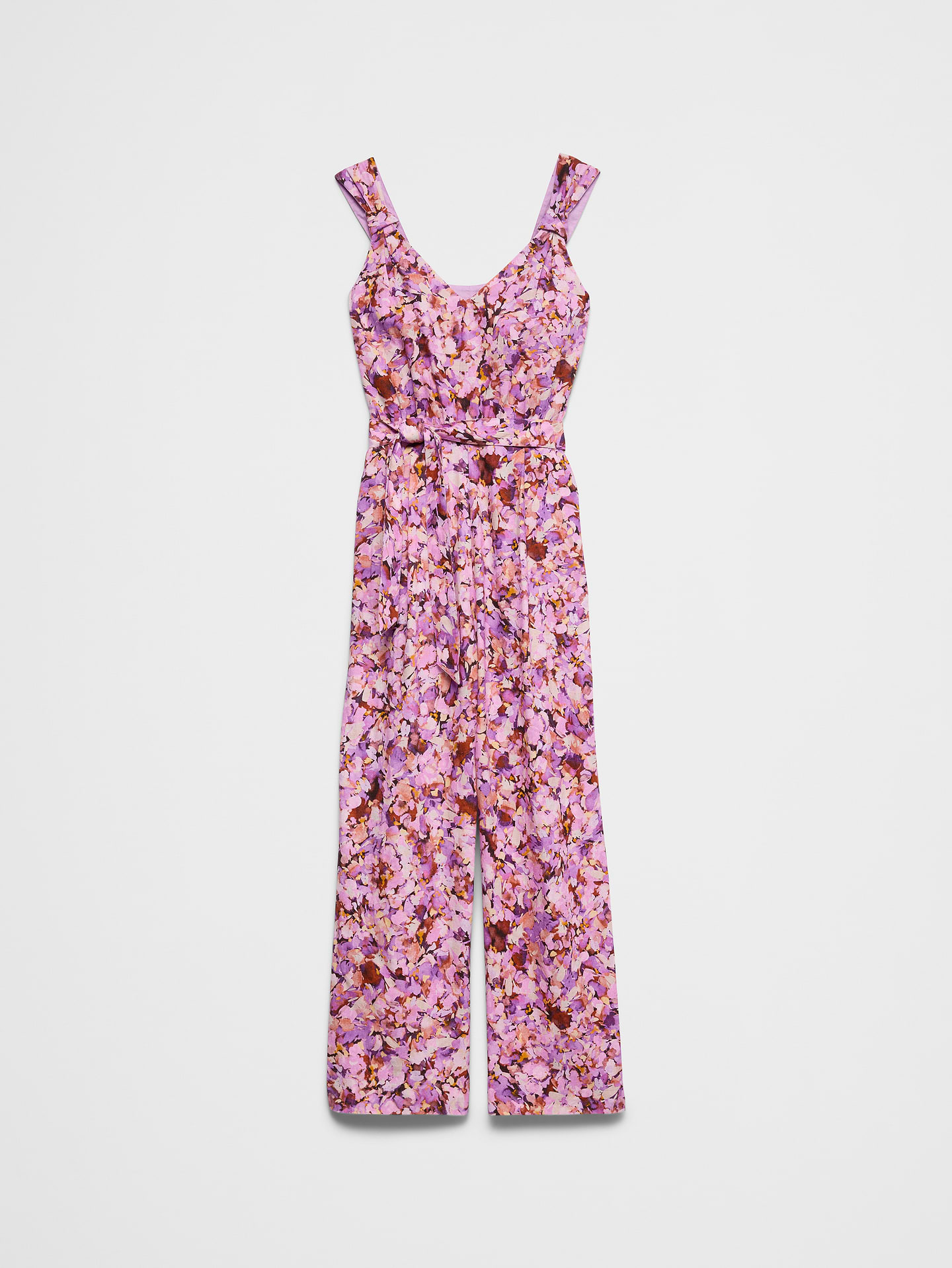 Image number 4 showing, Linen-Blend Origami Knot Jumpsuit