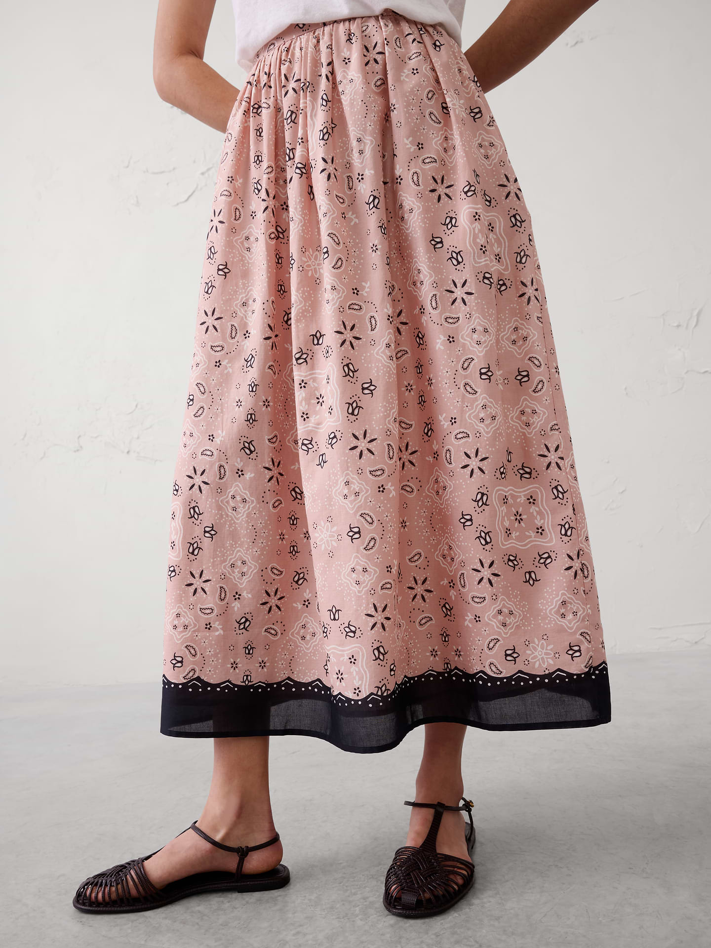 Image number 6 showing, Eyelet Midi Skirt