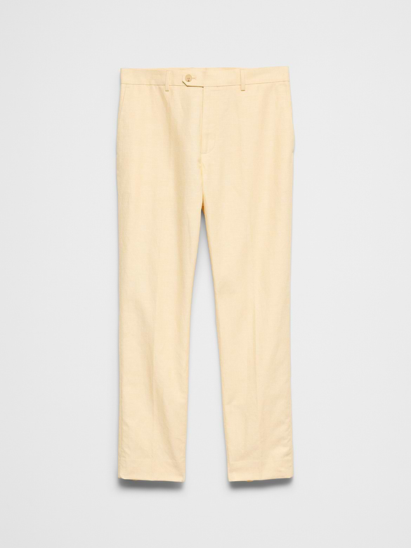 Linen-Blend Suit Trouser