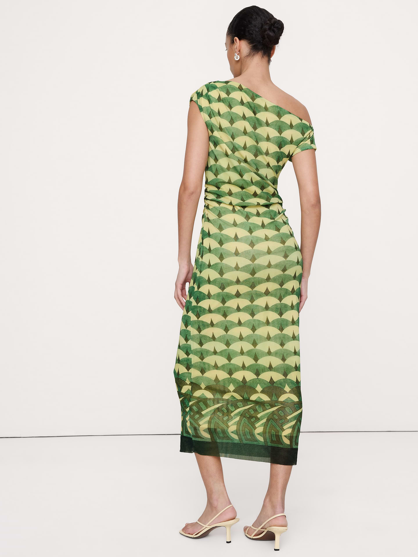 Image number 2 showing, Mesh Off-Shoulder Maxi Dress
