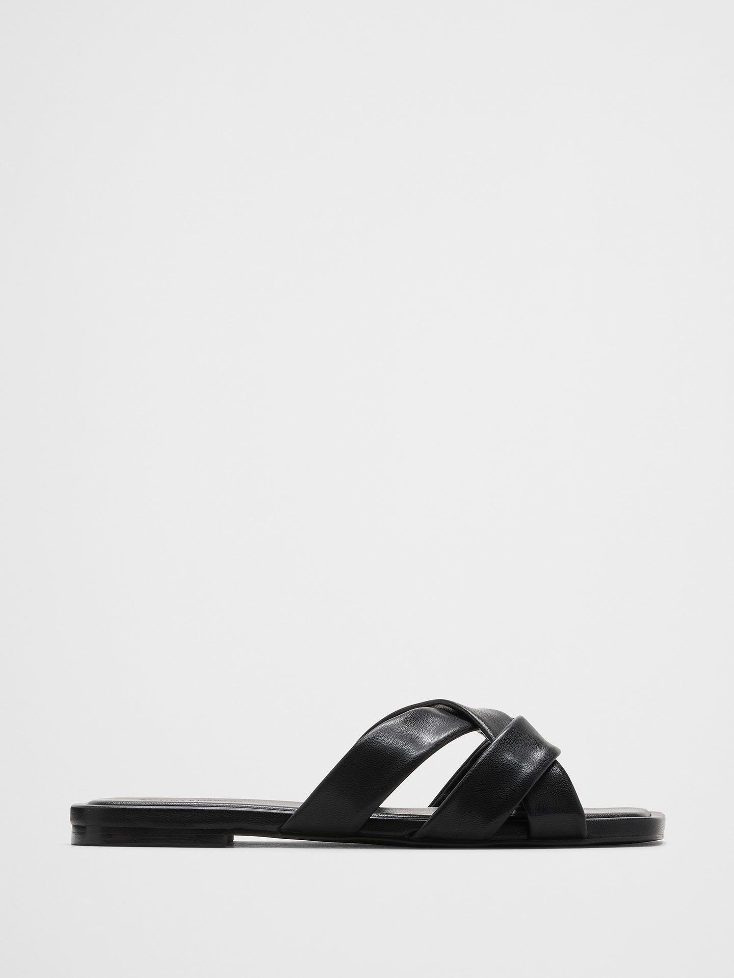 Image number 1 showing, Vegan Leather Crossover Sandal