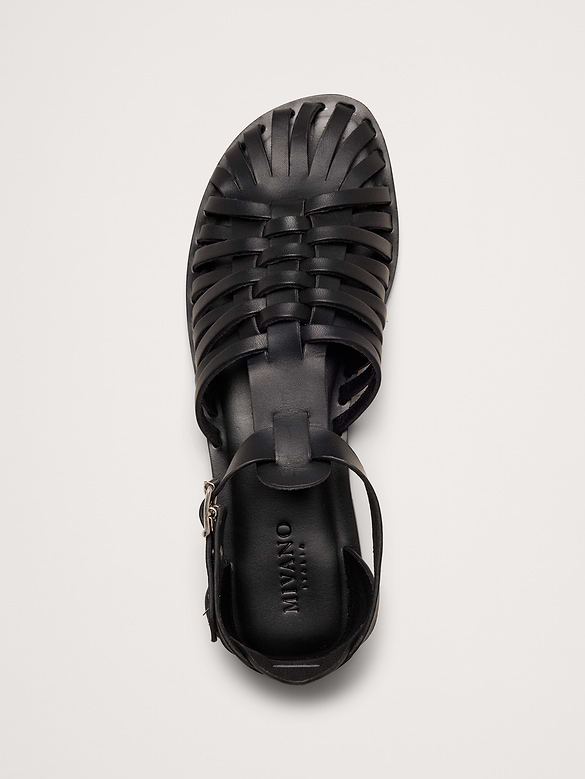 Braided Italian Leather Fisherman Sandal