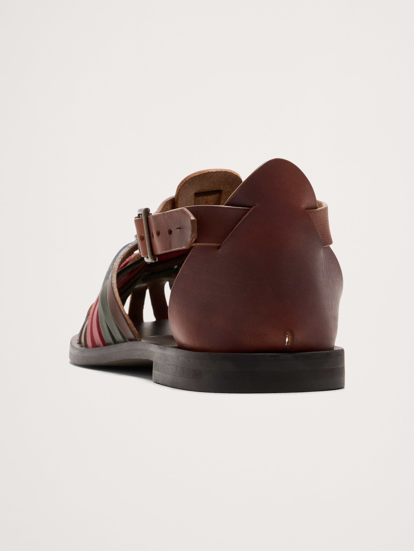 Image number 4 showing, Braided Italian Leather Fisherman Sandal