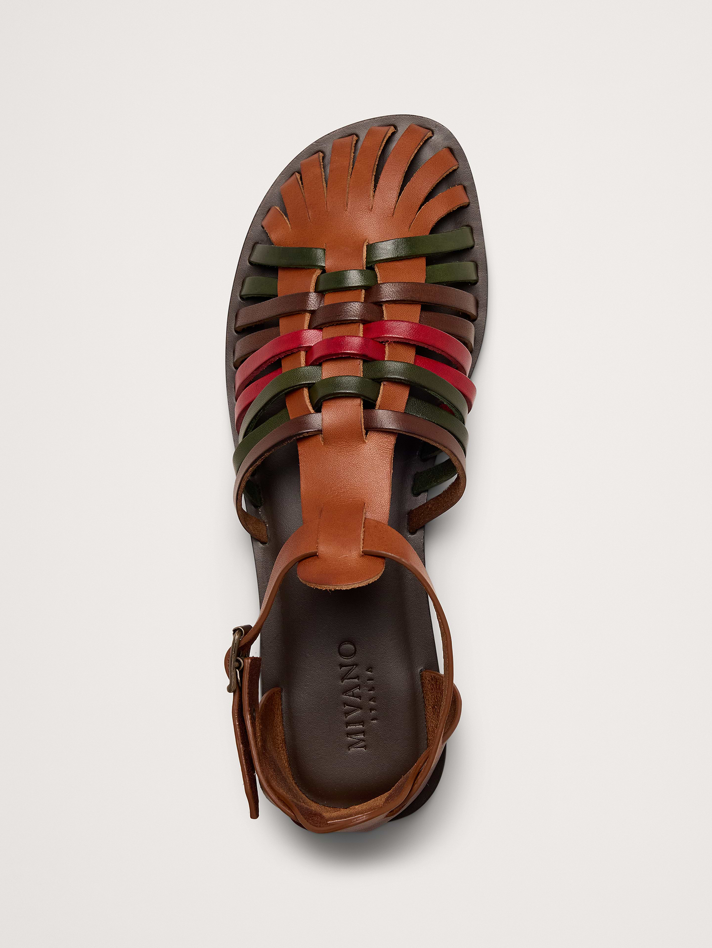 Image number 5 showing, Braided Italian Leather Fisherman Sandal