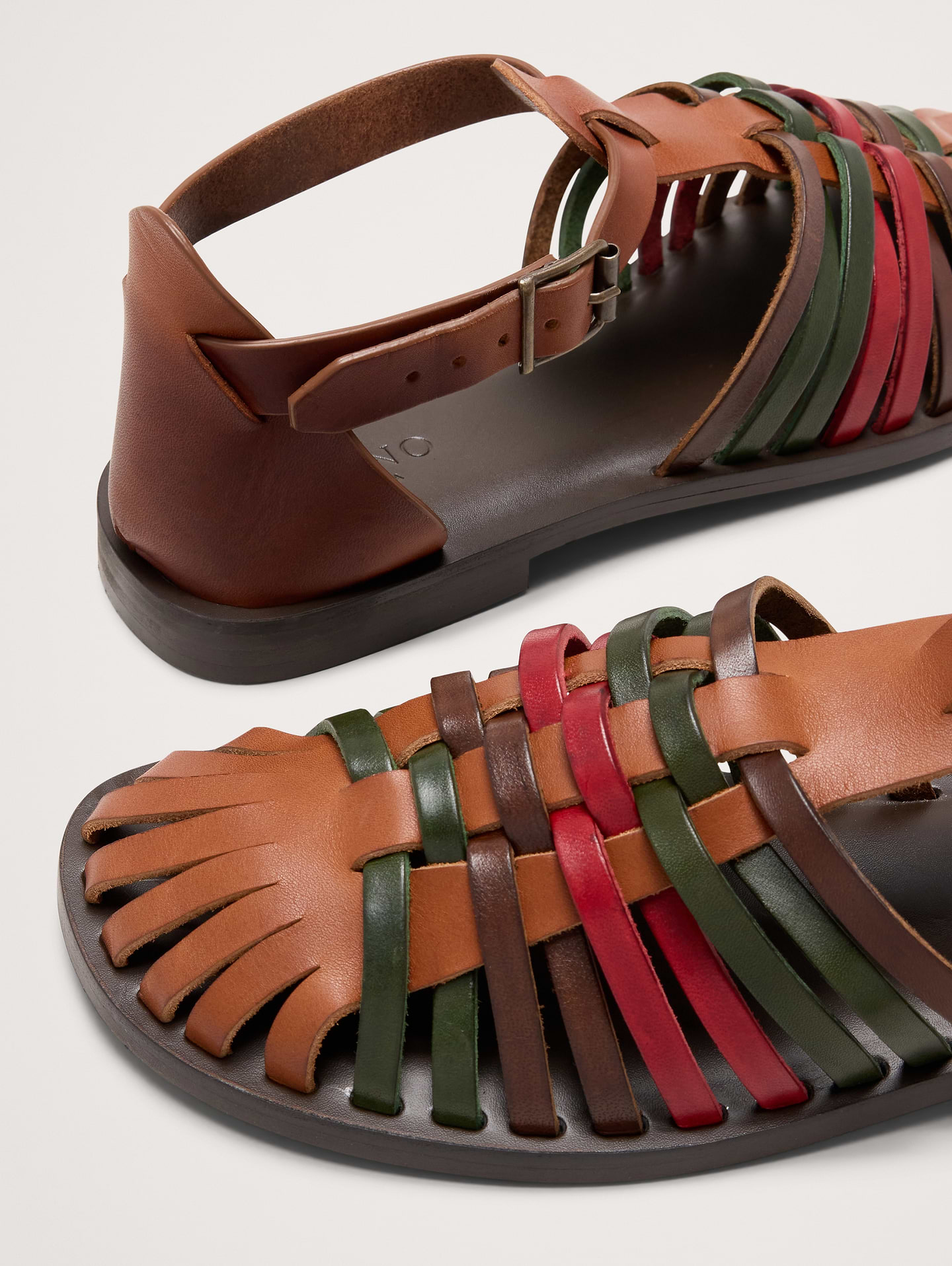 Image number 6 showing, Braided Italian Leather Fisherman Sandal