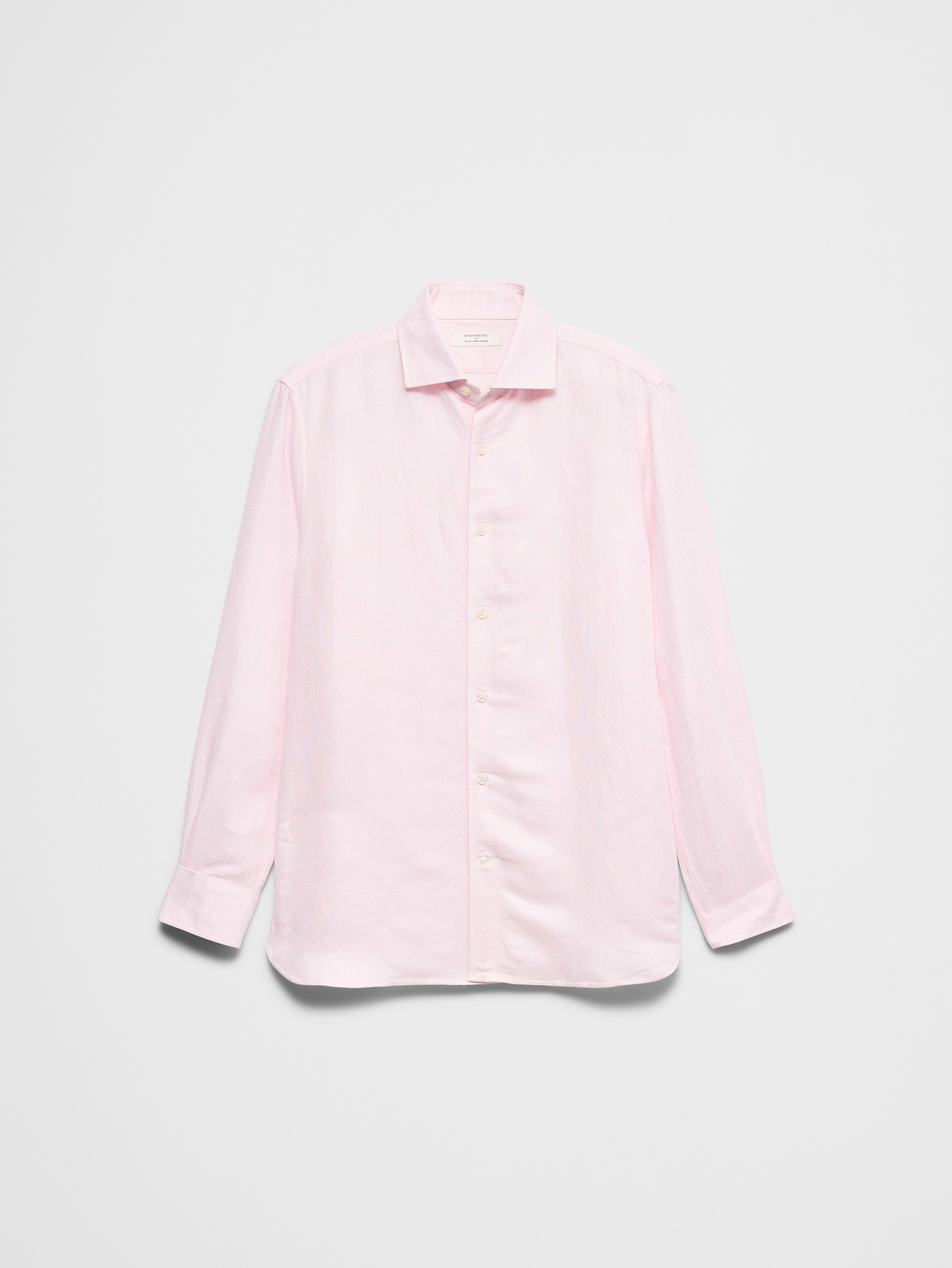 Image number 4 showing, Slim-Fit Linen-Blend Dress Shirt