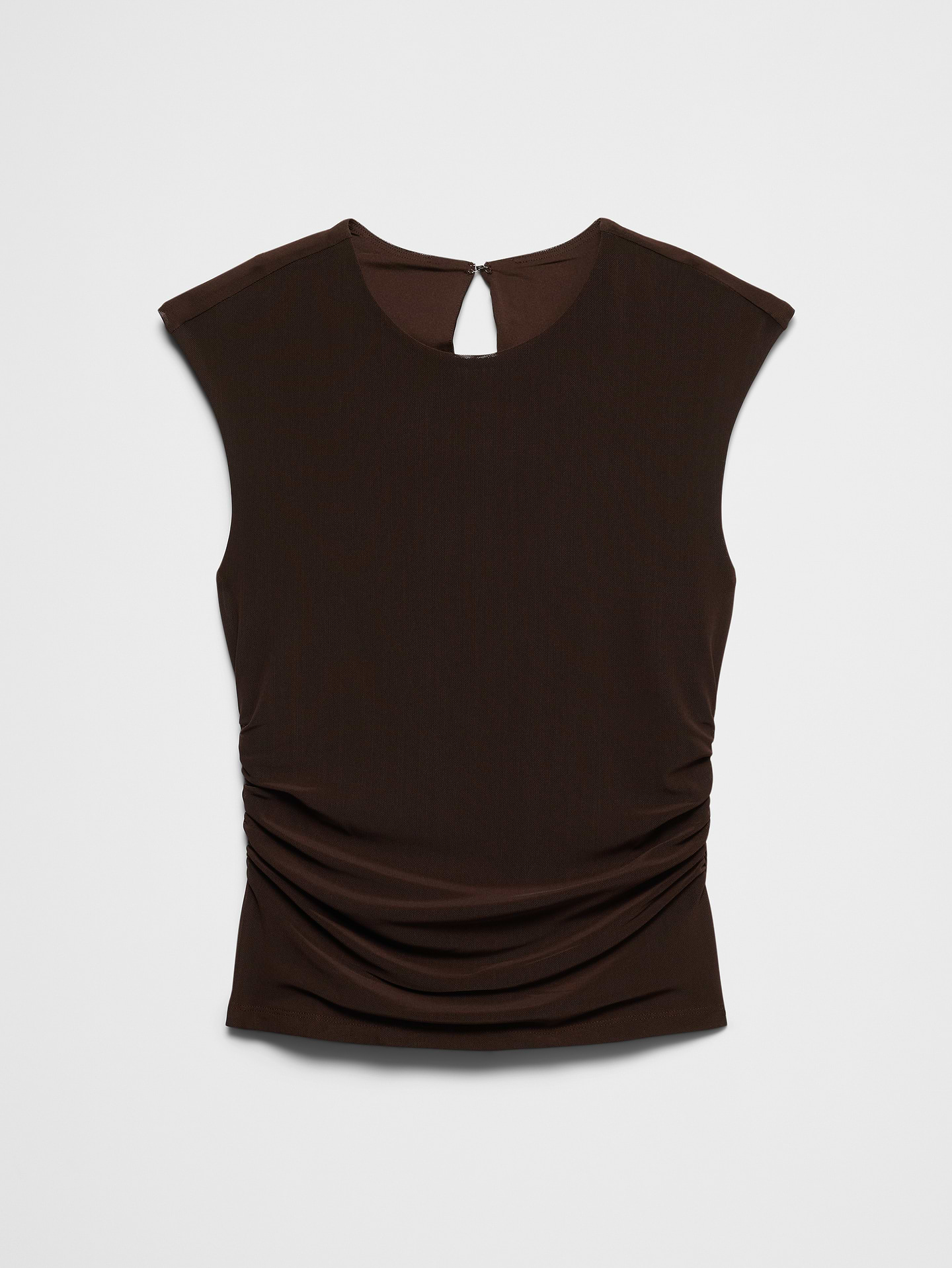 Image number 4 showing, Side-Shirred Mesh Top