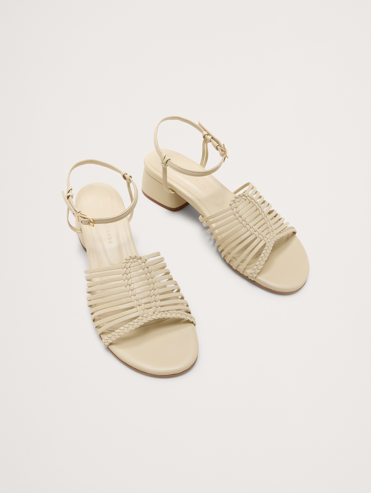 Image number 3 showing, Judy Leather Block-Heel Sandal by Freda Salvador