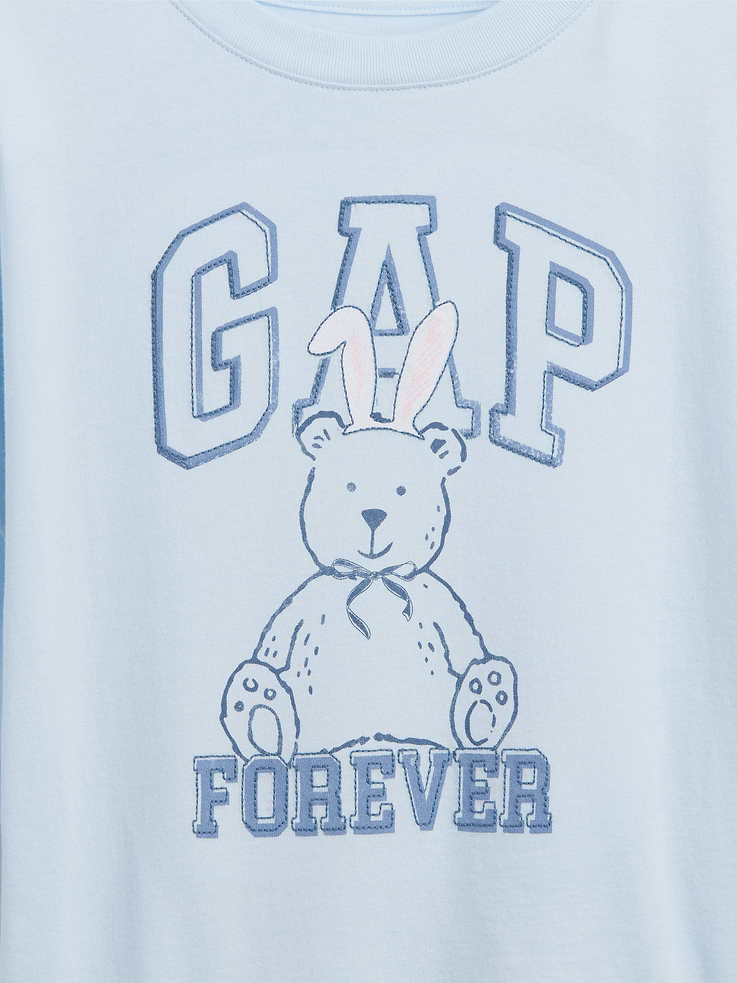 Image number 4 showing, Kids Oversized Graphic Logo T-Shirt
