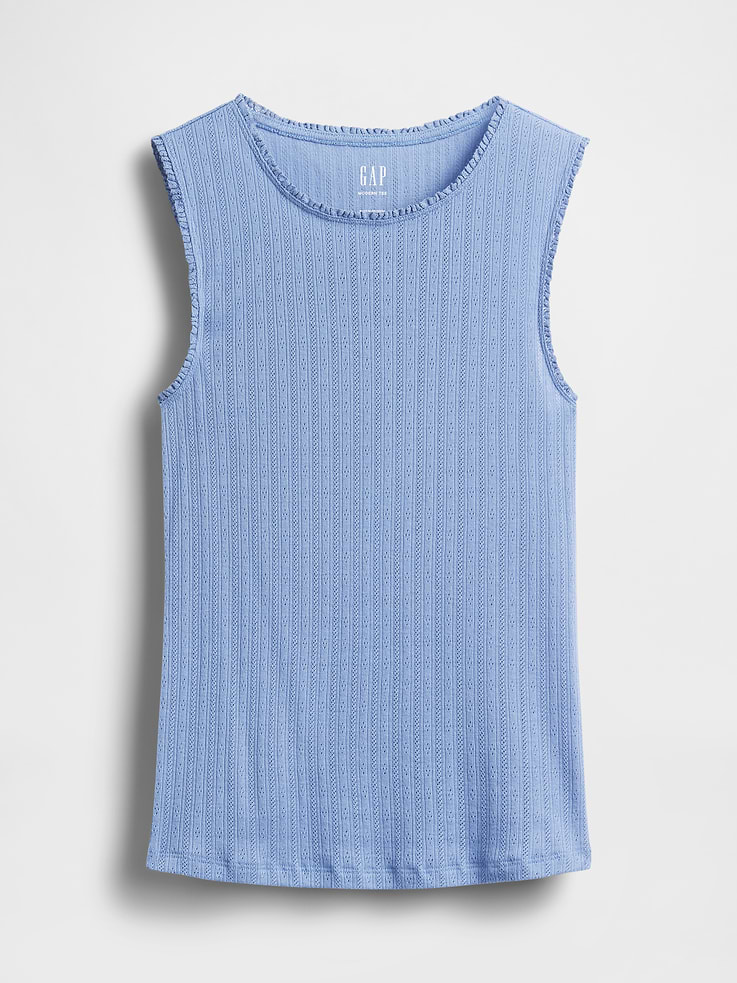 Image number 5 showing, Pointelle Shell Tank Top
