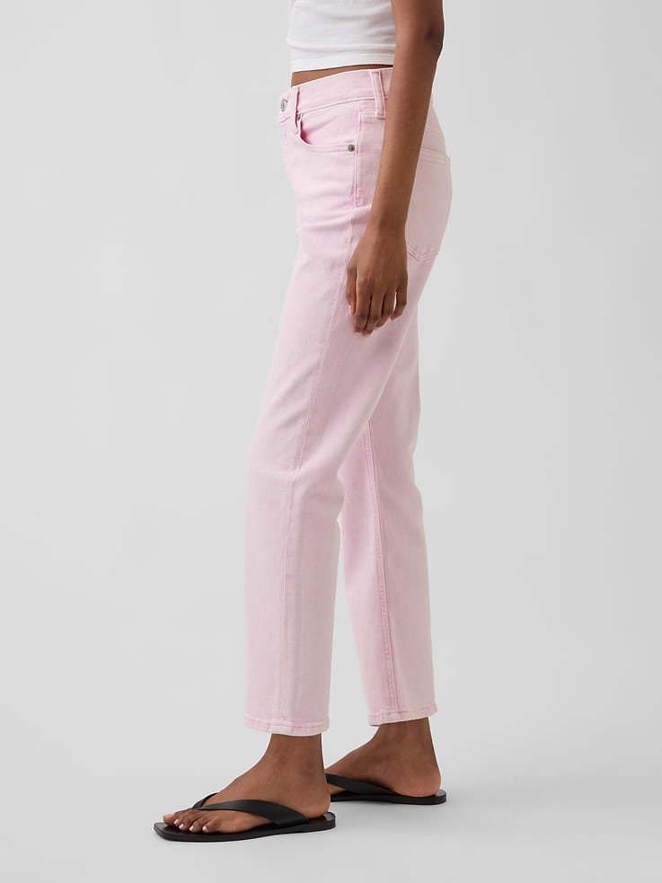 Image number 3 showing, High Rise '90s Slim Straight Crop Jeans