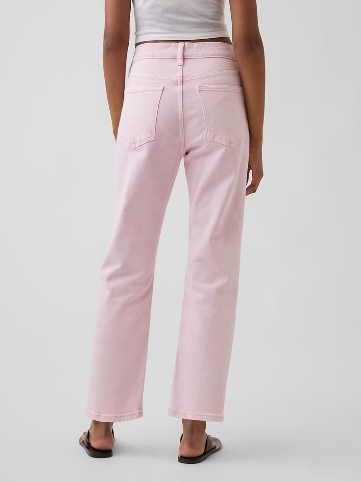 Image number 4 showing, High Rise '90s Slim Straight Crop Jeans