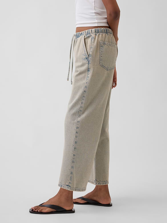 Low Rise '90s Loose Easy Crop Jeans