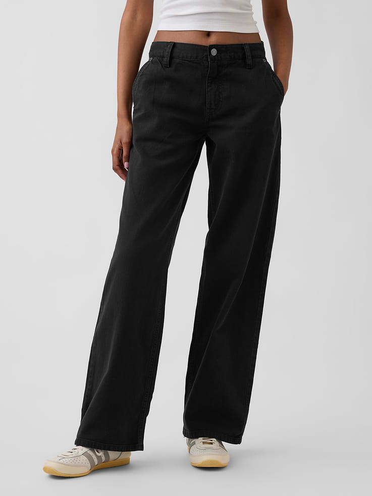 Image 2 of 6, Low Rise '90s Loose Khakis