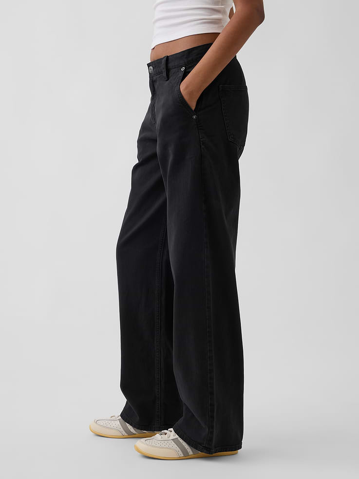 Image 3 of 6, Low Rise '90s Loose Khakis
