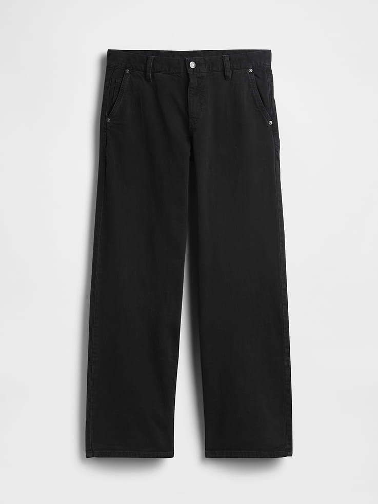 Image 6 of 6, Low Rise '90s Loose Khakis