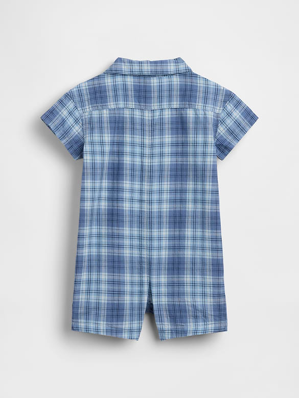Baby Plaid Shorty One-Piece