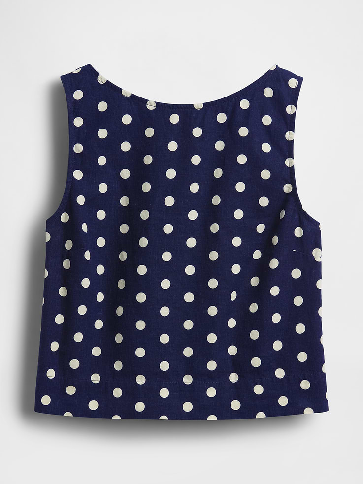 Image number 5 showing, Linen-Blend Crop Shell Tank Top
