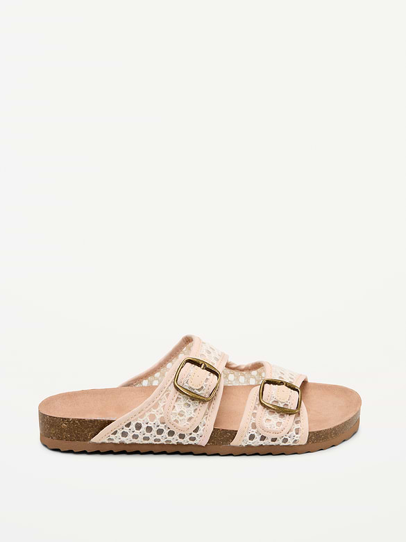Double-Strap Slide Sandals for Girls