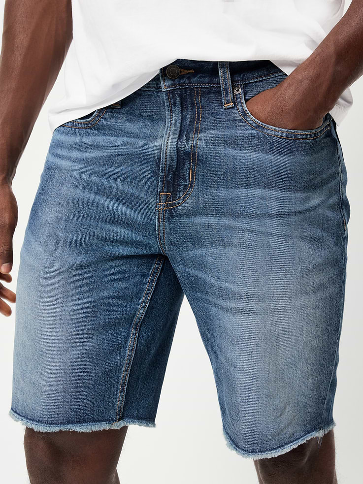 Image number 4 showing, Slim Built-In Flex Jean Shorts-- 9-inch inseam