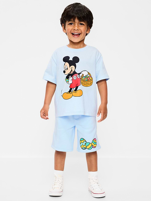 Generic Disney© Mickey Mouse Oversized Graphic T-Shirt and Shorts Set for Toddler Boys on clearance at Old Navy — 74% off