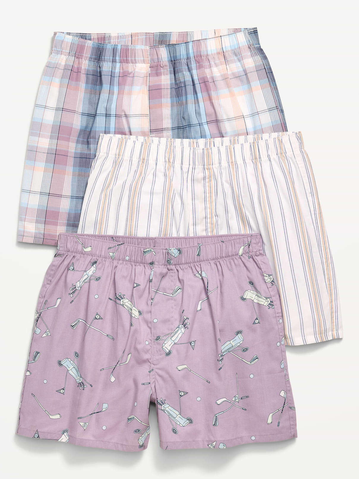 Image number 1 showing, 3-Pack Soft-Washed Boxer Shorts -- 3.5-inch inseam